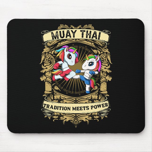 Tapis De Souris La tradition rencontre la puissance - Kickboxing e (Devant)