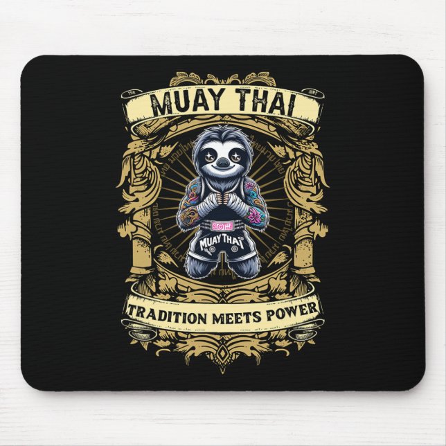 Tapis De Souris La tradition rencontre la puissance - Kickboxing e (Devant)