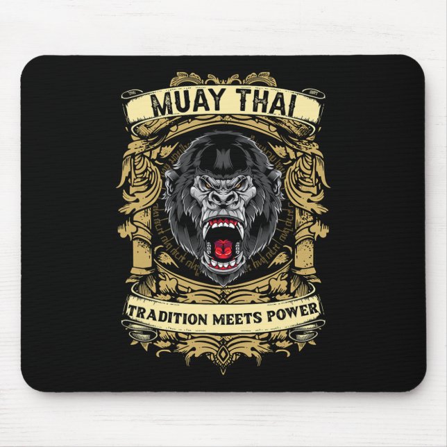 Tapis De Souris La tradition rencontre la puissance - Kickboxing e (Devant)