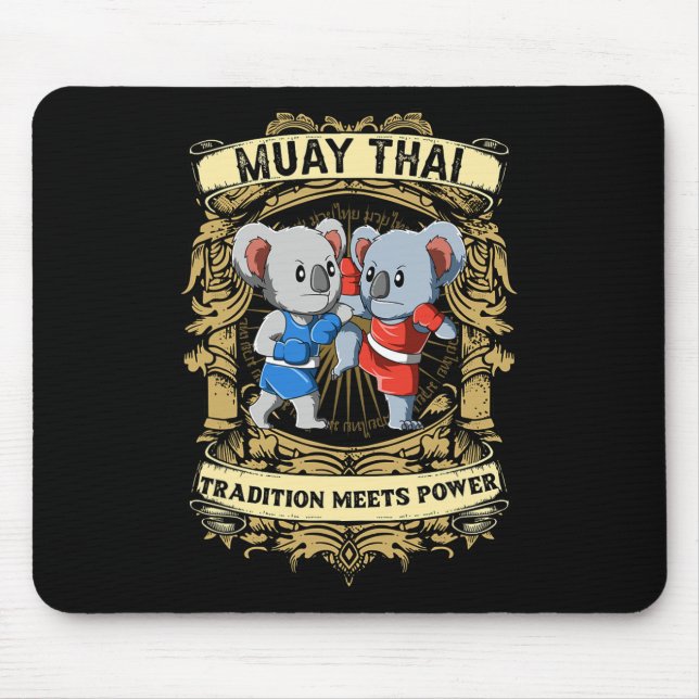 Tapis De Souris La tradition rencontre la puissance - Kickboxing e (Devant)
