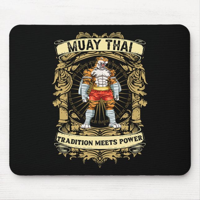 Tapis De Souris La tradition rencontre la puissance - Kickboxing e (Devant)