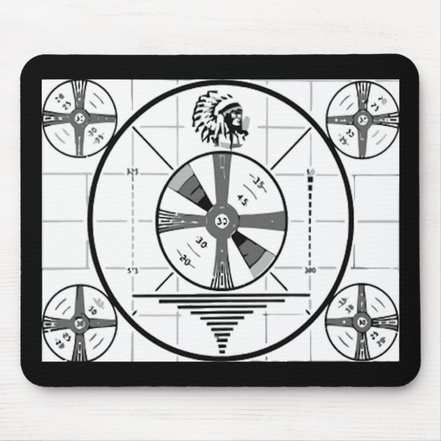 Tapis De Souris La TV se déconnectent Mousepad (Devant)