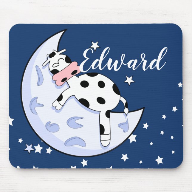 Tapis De Souris La vache au-dessus de la lune (Devant)