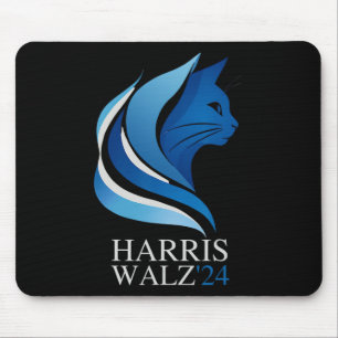 Tapis De Souris La Vague Bleue Vient Couverte De Cheveux De Chat D