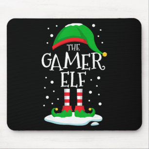 Tapis De Souris La vidéo de Noël de l'elfe joueur pour la famille