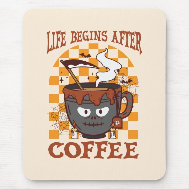 Tapis De Souris La vie commence après le café (Devant)
