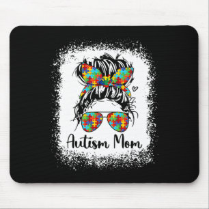Tapis De Souris La vie de maman autiste, chignon désordonné, journ