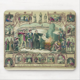 Tapis De Souris La vie de Martin Luther et héros de la réforme