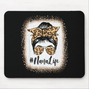 Tapis De Souris La vie de Nana, léopard décoloré, chignon désordon