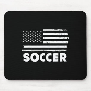Tapis De Souris La vie du football Drapeau américain Design sporti