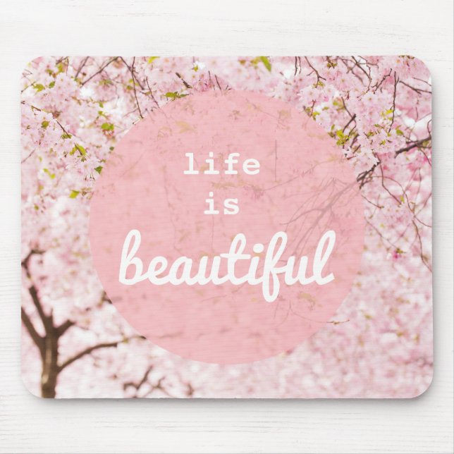 Tapis De Souris La Vie Est Belle Mousepad (Devant)