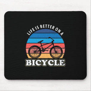 Tapis De Souris La Vie Est Mieux À Vélo