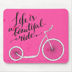 Tapis De Souris La vie est un beau rose de tour