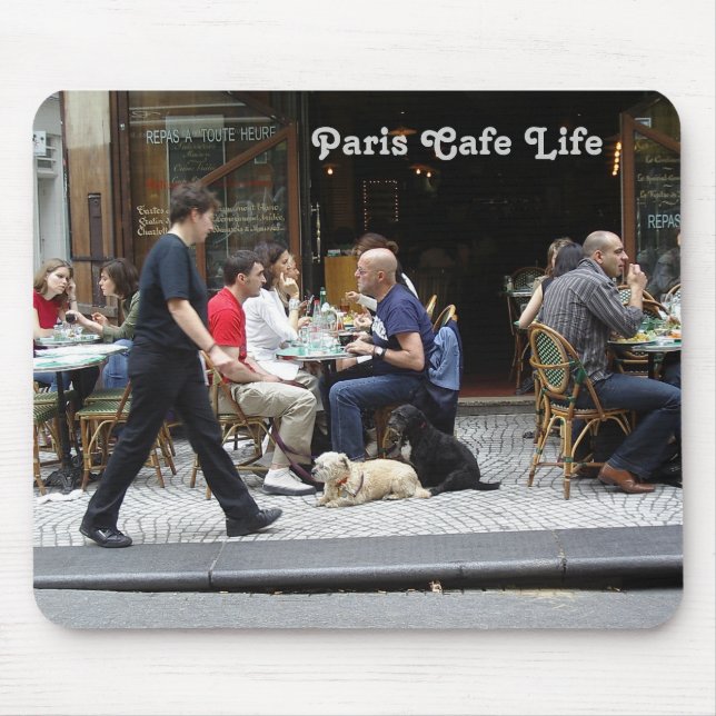 Tapis De Souris La vie Mousepad de café de Paris (Devant)