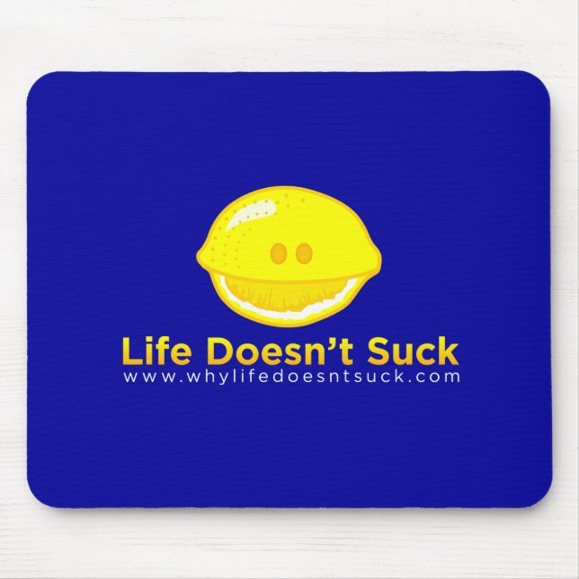 Tapis De Souris La vie ne suce pas Mousepad bleu (Devant)
