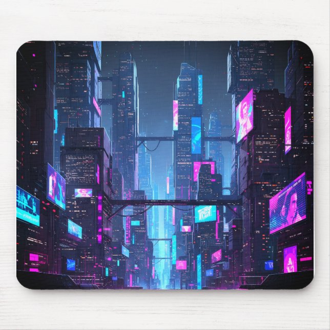 Tapis De Souris La vie nocturne de Neo-Tokyo (Devant)