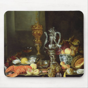 Tapis De Souris La vie toujours avec le fruit et les mollusques et