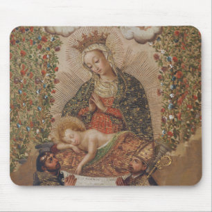 Tapis De Souris La Vierge adorant le Christ Enfant Noël