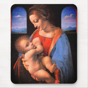 Tapis De Souris La Vierge Marie allaite Le Christ Enfant-324