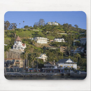 Tapis De Souris La ville d'Avalon sur l'île de Catalina,