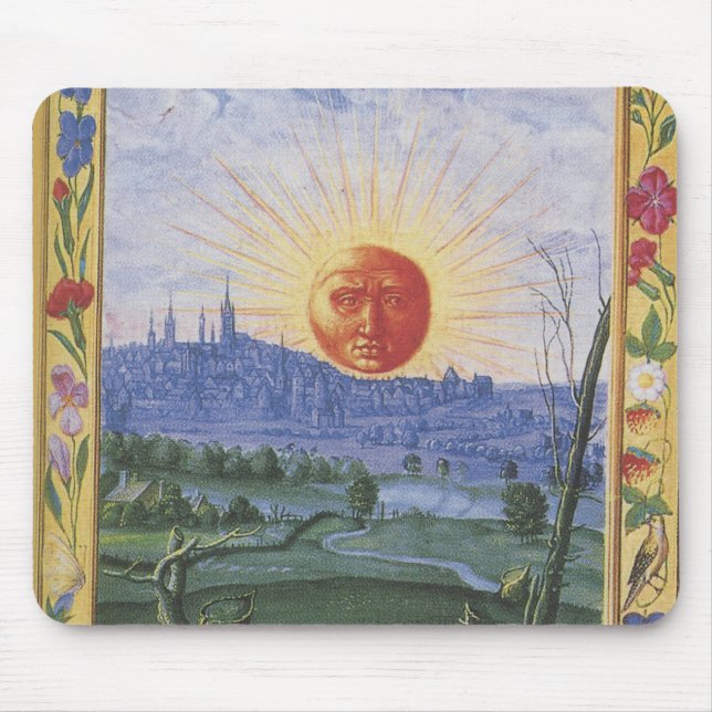 Tapis De Souris La ville de Midieval du Sun font face à Mousepad (Devant)