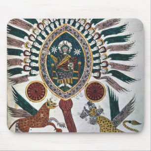 Tapis De Souris La vision de Daniel de quatre bêtes et de Dieu