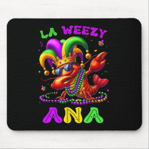 Tapis De Souris La Weezy Ana Mardi Gras Louisiana Funny Dabbing Cr