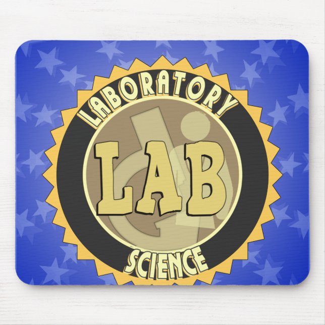 TAPIS DE SOURIS LAB BADGE LABORATOIRE SCIENCE (Devant)