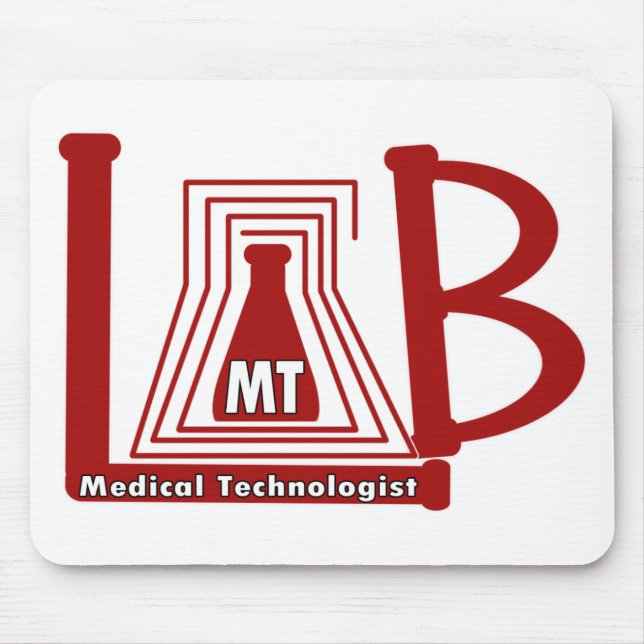TAPIS DE SOURIS LAB FLASK LOGO MT - TECHNOLOGUE MÉDICALE (Devant)