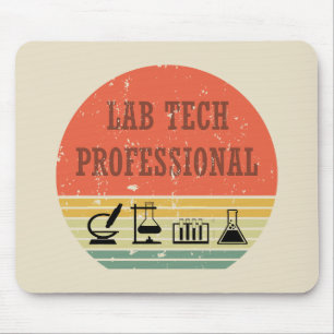 Tapis De Souris Lab tech professionnel vintage coucher de soleil r