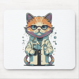 Tapis De Souris Laboratoire de chat ciblé