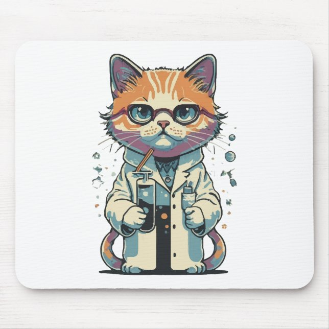 Tapis De Souris Laboratoire de chat ciblé (Devant)