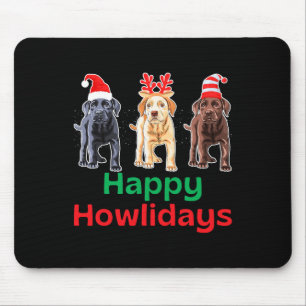 Tapis De Souris Laboratoire de chocolat jaune noir noël labrador h