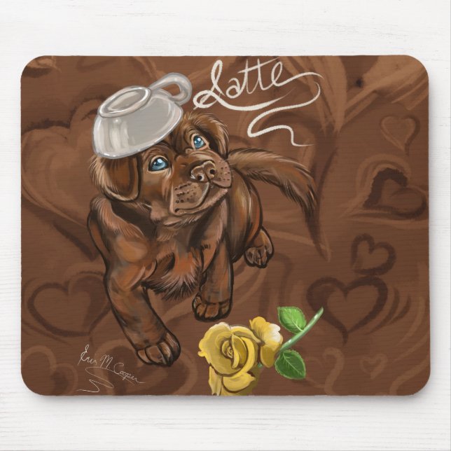 Tapis De Souris Laboratoire en latte de chocolat (Devant)