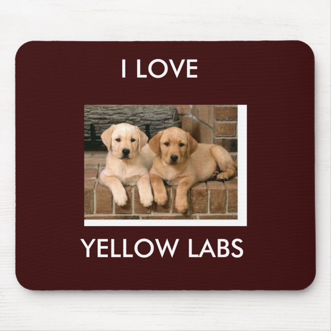 Tapis De Souris Laboratoire jaune Mousepad (Devant)