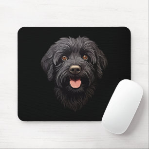 Tapis De Souris Labradoodle Chien noir