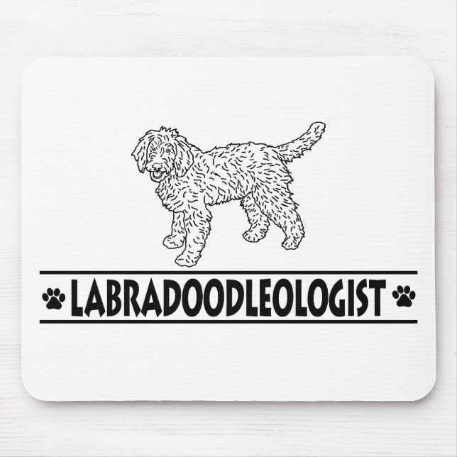 Tapis De Souris Labradoodle humoristique (Devant)