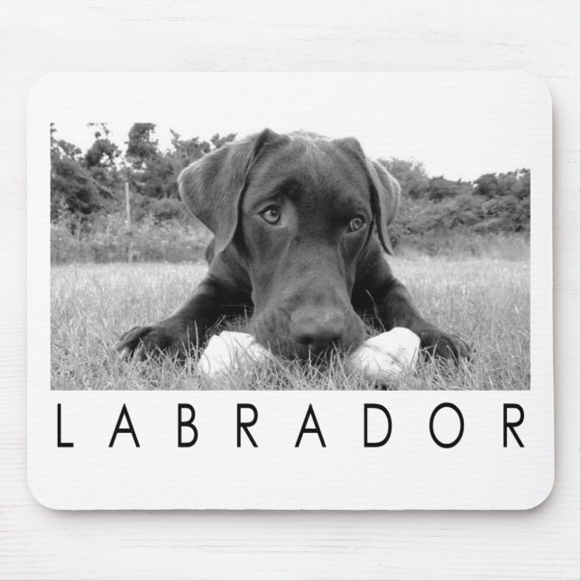 Tapis De Souris Labrador B&W (Devant)