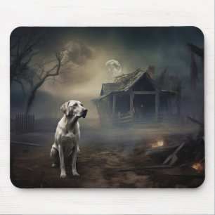 Tapis De Souris Labrador Halloween Épouvantable