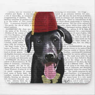 Tapis De Souris Labrador noir avec Fez