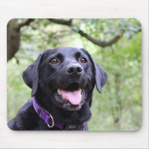 Tapis De Souris Labrador noir heureux