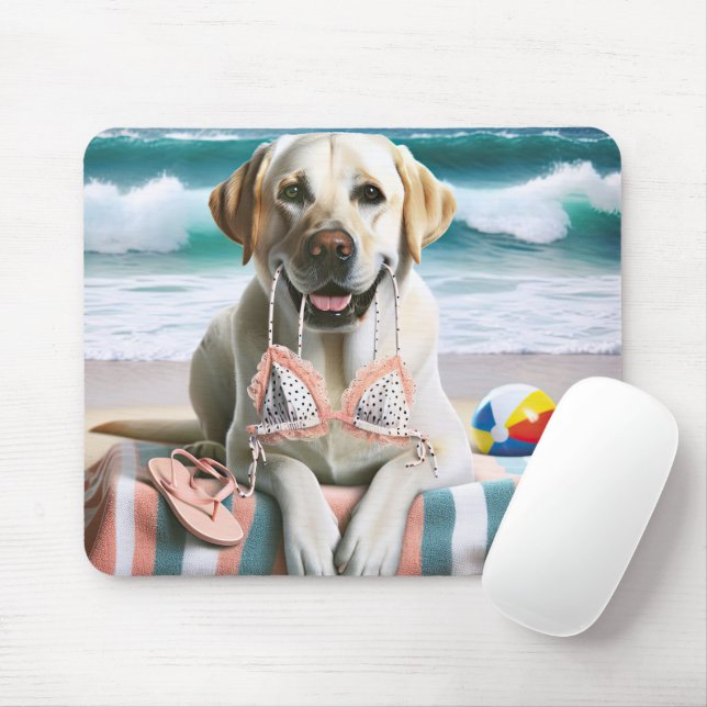 Tapis De Souris Labrador Retriever Avec Haut Bikini (Avec souris)