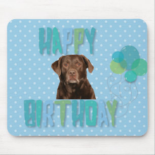 Tapis De Souris Labrador Retriever Dog Joyeux anniversaire