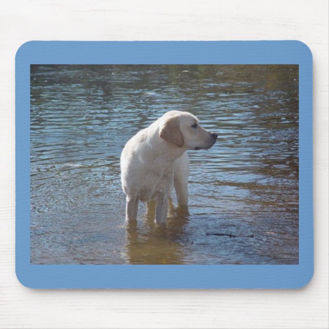 Tapis De Souris Labrador retriever Mousepad au lac (Devant)