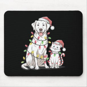 Tapis De Souris Labrador Retriever Noël Festive Chien Amoureux des
