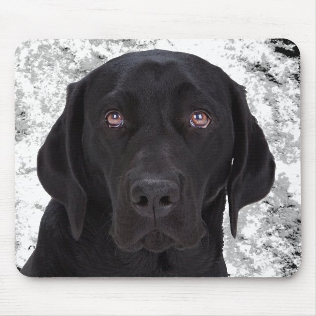 Tapis De Souris Labrador retriever noir (Devant)