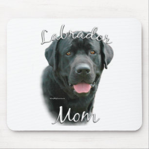 Tapis De Souris Labrador Retriever (noir) Maman 2