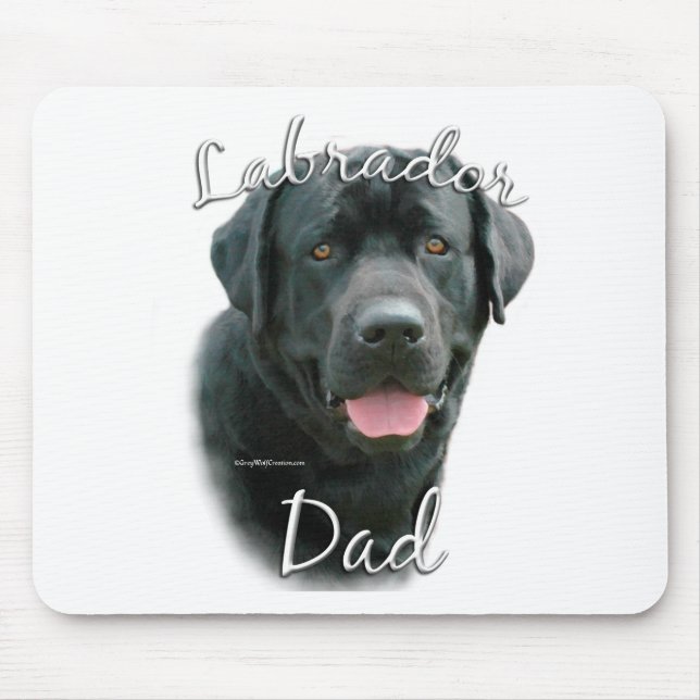 Tapis De Souris Labrador Retriever (noir) Papa 2 (Devant)