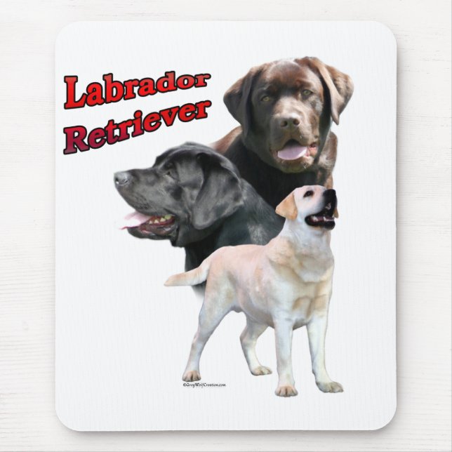 Tapis De Souris Labrador Retriever Trio 2 (Devant)