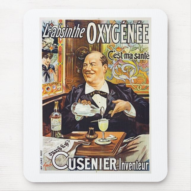 Tapis De Souris L'Absinthe Cusenier (Devant)